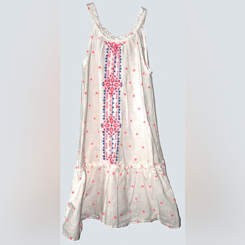 #58 
OshKosh B'gosh Cream and Pink Maxi A-Line Skirt